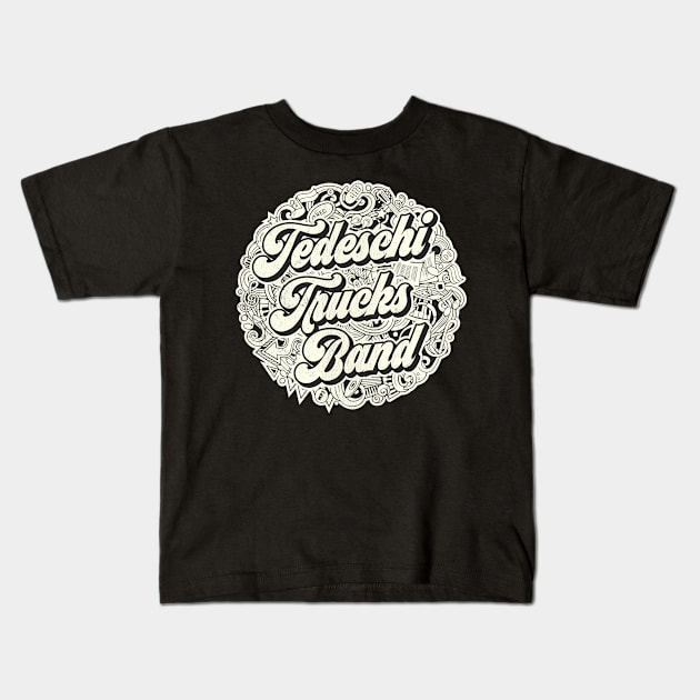Vintage Circle - Tedeschi Trucks Band Kids T-Shirt by Warred Studio